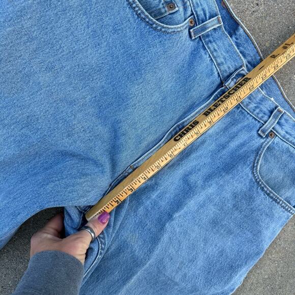 Vintage Y2K Levi’s 560 Loose Fit Tapered Leg Blue Denim Jeans 36x32 - Picture 8 of 11